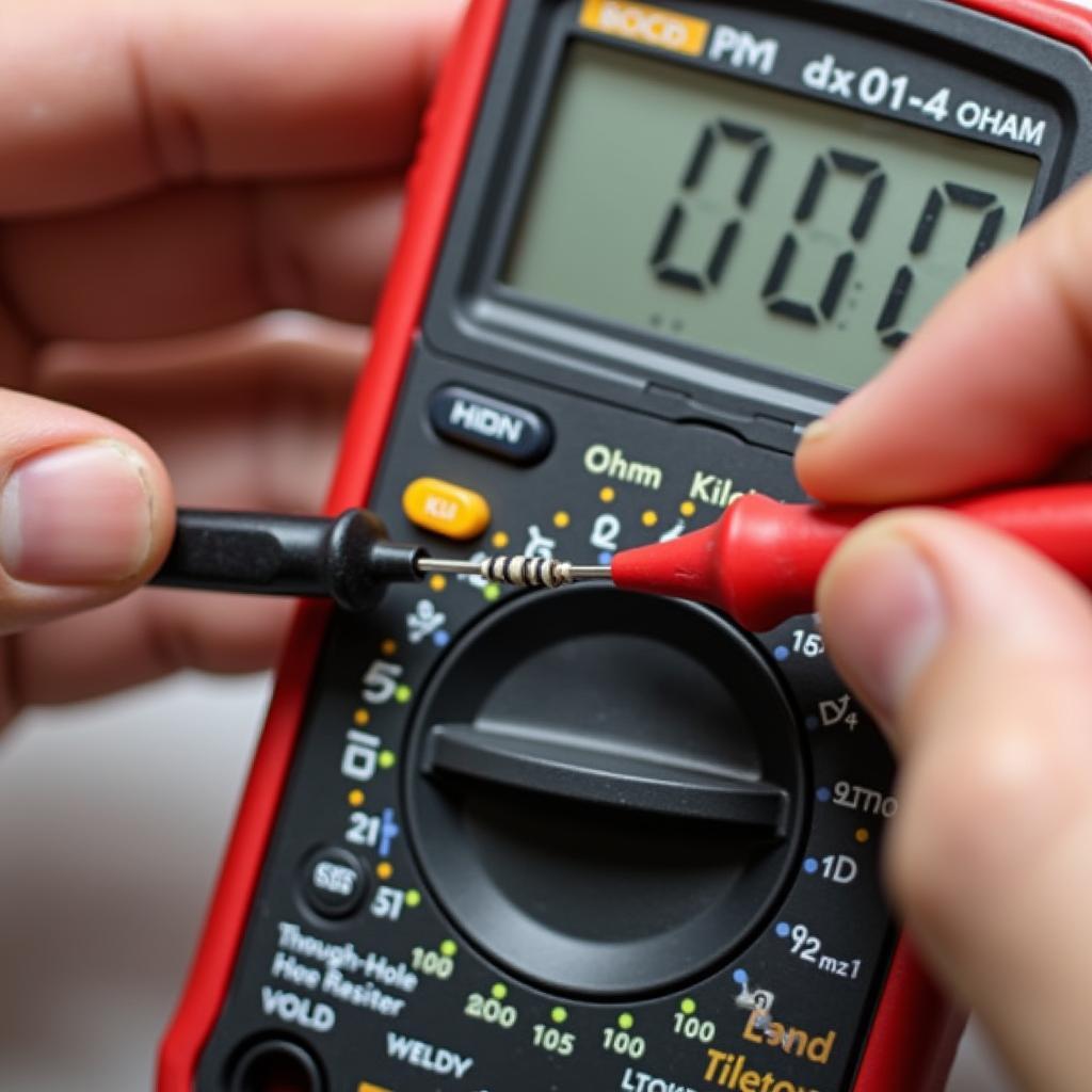 Cach do gia tri dien tro bang dong ho van nang ky thuat so