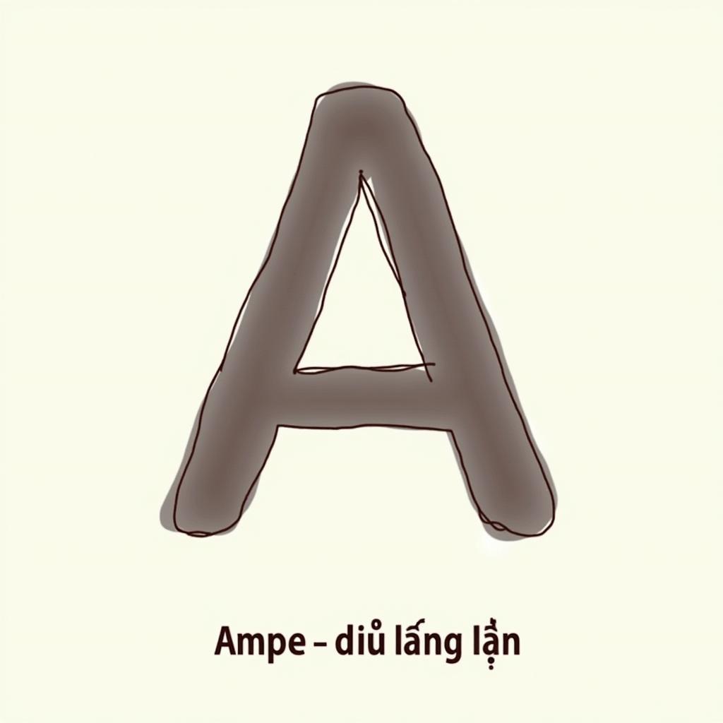 Ky hieu chu A la don vi do dong dien dinh muc Ampe rat quan trong.