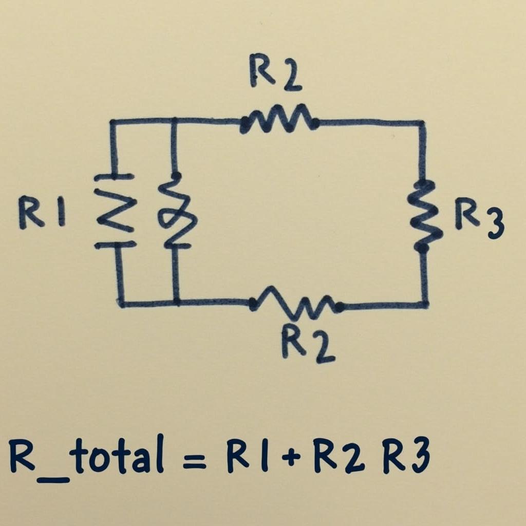 So do mach dien gom cac dien tro mac noi tiep cach tinh tong